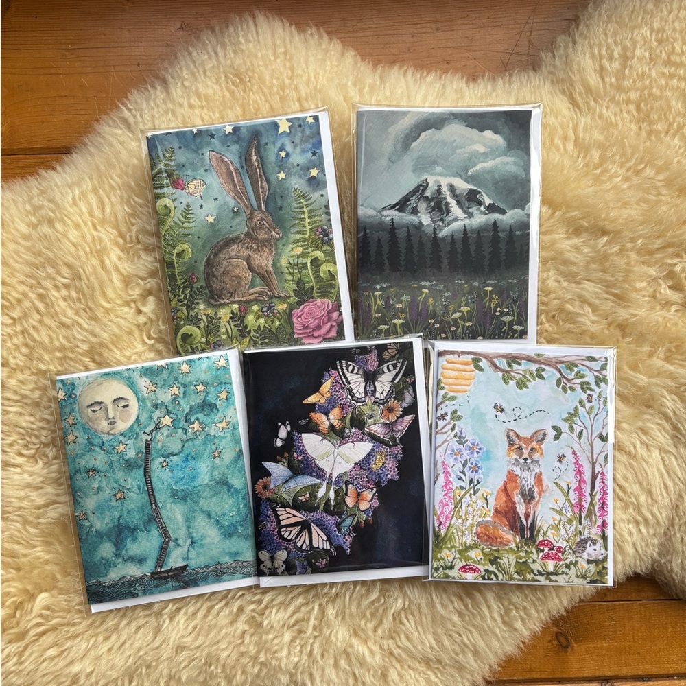 The Wildflower Company Bundle of 5 Greeting Cards